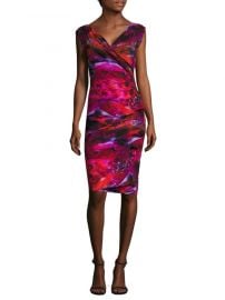 Chiara Boni La Petite Robe - Printed Cap-Sleeve Dress at Saks Fifth Avenue